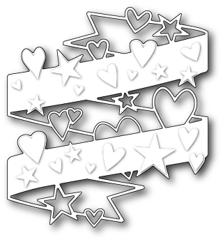 Нож "Hearts and Stars Wrap" от Memory Box от магазина ScrapMan.ru