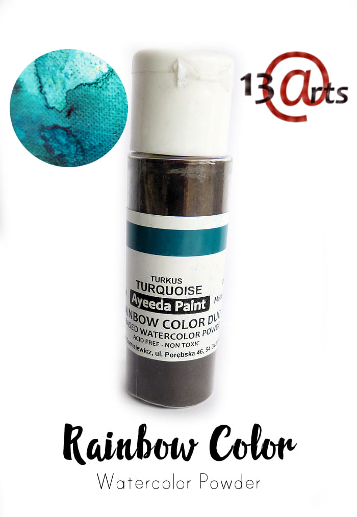 Сухая краска Rainbow Color Duo Turquoise 28гр