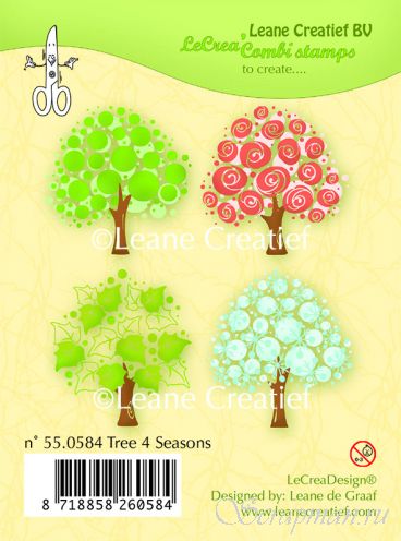 Набор штампов "Tree 4 seasons" от Leane Creatief