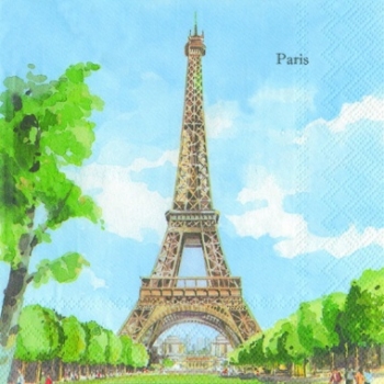 Салфетка трехслойная для декупажа "Париж"