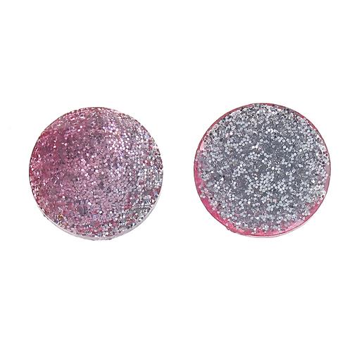 Набор граненых камушков, цвет серо-розовый