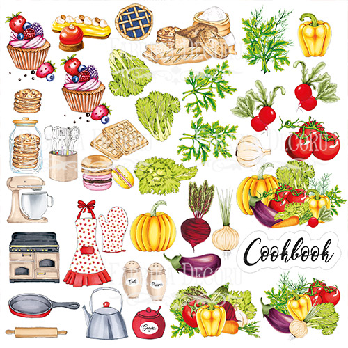 Лист с картинками для вырезания Soul Kitchen