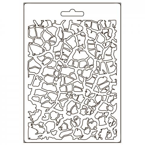 Молд пластиковый Crackle Pattern, Savana формат А5, Stamperia 