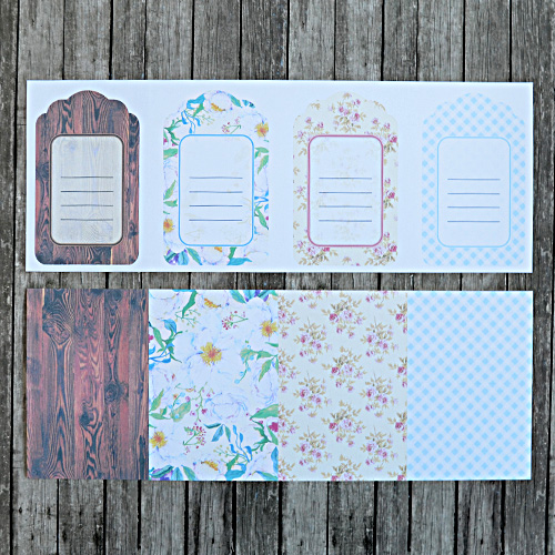 Лист с картинками "Ярлычки. На даче" 11*30см 