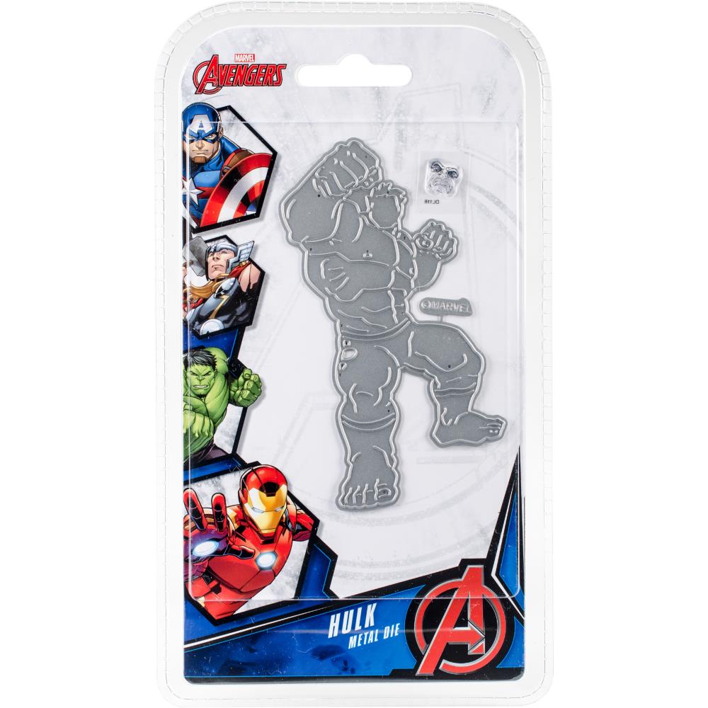 Нож для вырубки + штамп "Hulk" Marvel Avengers от магазина ScrapMan.ru