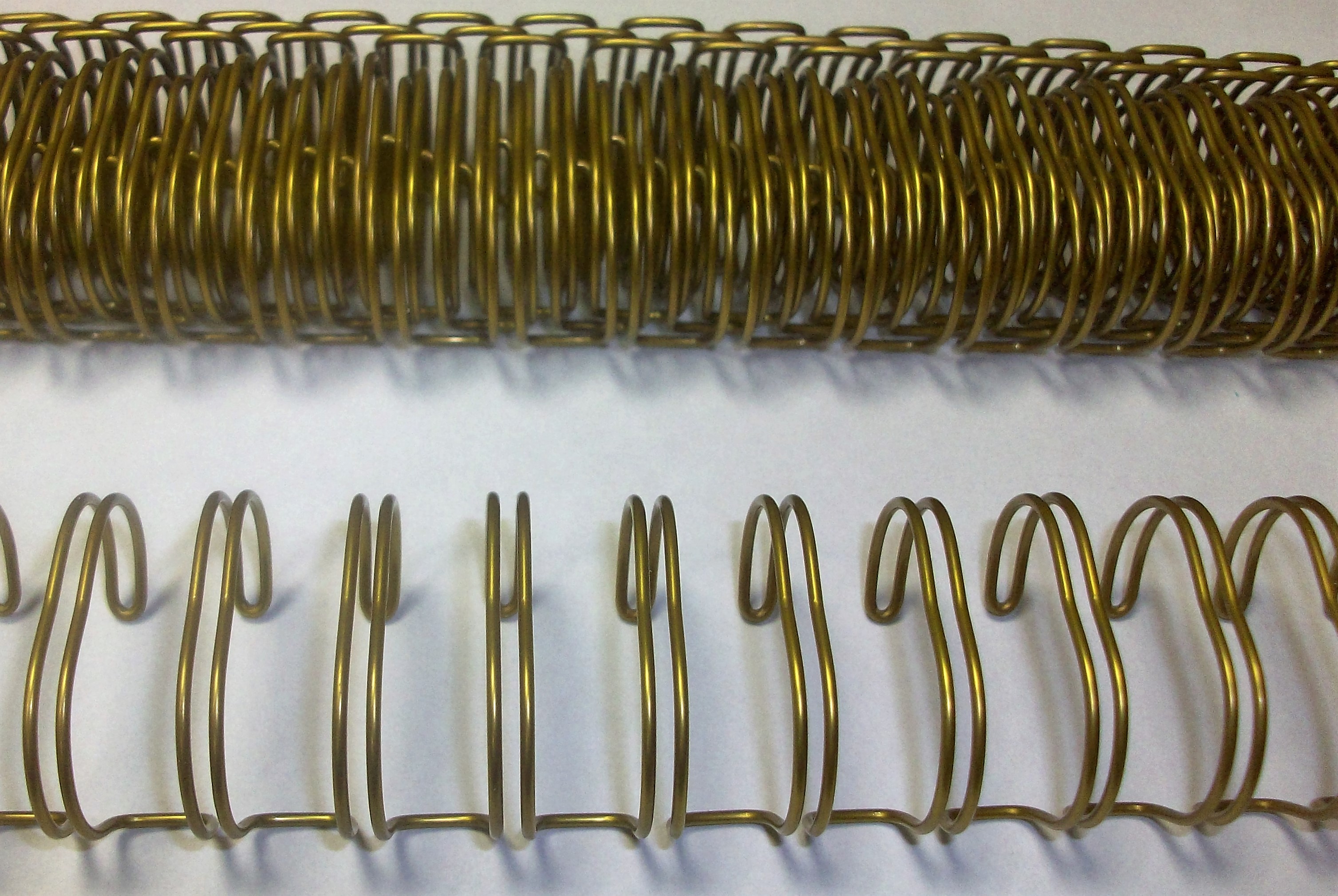 Металлическая пружина для биндера 1,9см цвет золотой