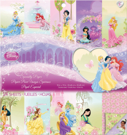 Набор бумаги "Disney Princess" 12 листов 