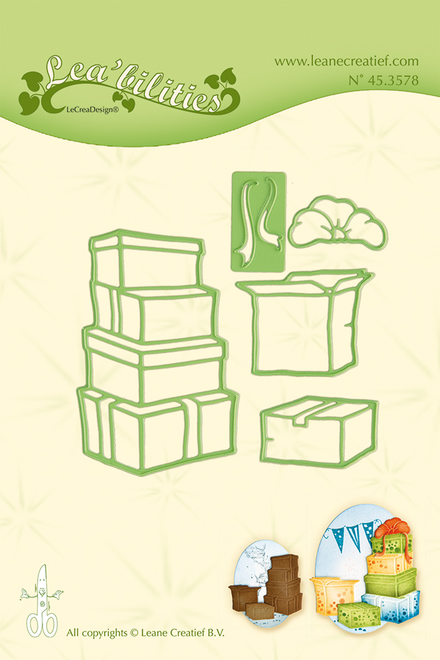 Набор ножей для вырубки "Boxes presents" от Leane Creatief