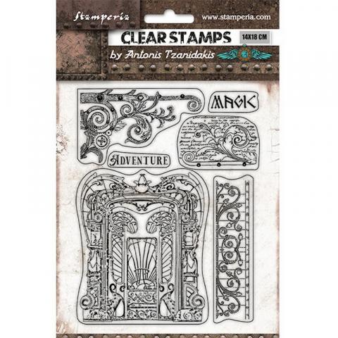Набор силиконовых штампов Adventure Magic Forest Stamperia