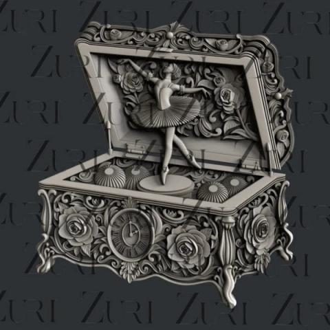 Молд силиконовый Music Box (Музыкальная шкатулка) от ZURI