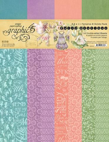 Набор фоновой бумаги из коллекции "Fairy Boutique" 8 листов 22*28см