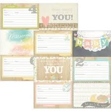 Бумага "Horizontal Journaling Cards 1" из коллекции "Hello Baby"