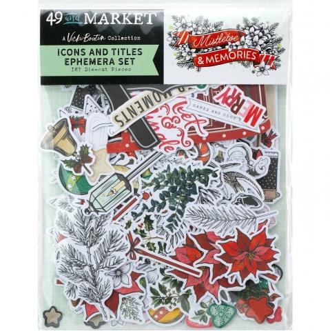 Набор высечек Омела и воспоминания (Mistletoe and Memories) от 49 and Market