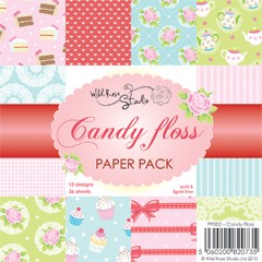 Набор бумаги для открыток "Candy Floss" 12 листов от магазина ScrapMan.ru