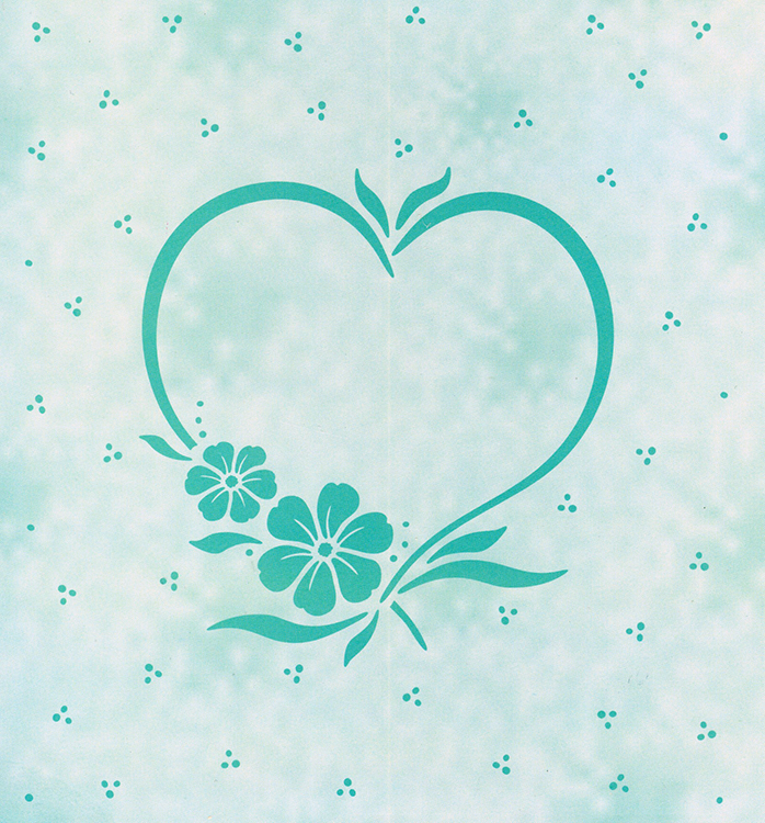 Папка для тиснения "Frame blossom heart" от Leane Creatief