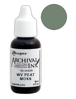 Заправка для штемпельной подушечки Archival Ink "Peat Moss" от Ranger