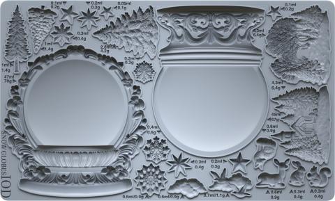 Набор молдов "SNOW GLOBES" Iron Orchid Designs