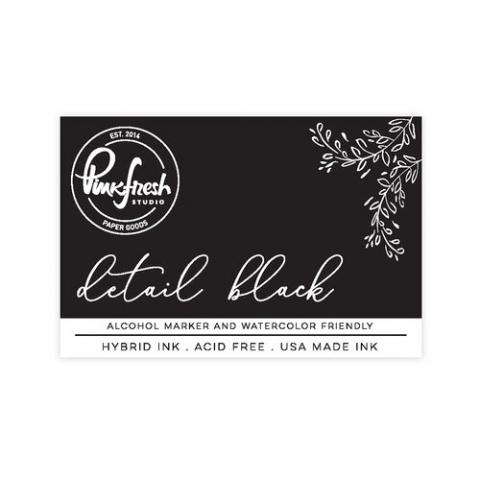 Штемпельная подушечка "Detail Black" Hybrid Ink от Pinkfresh Studio