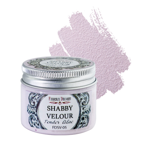 Акриловая краска Shabby Velour, цвет Tender Lilac (нежный лиловый)