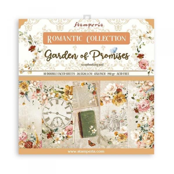 Набор бумаги "Garden of Promises" 10 листов + бонус от Stamperia 