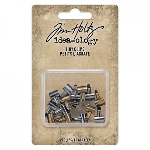 Мини зажимы 15 штук Idea-Ology от Tim Holtz