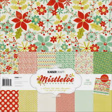 Набор бумаги из коллекции "Mistletoe" 12 листов