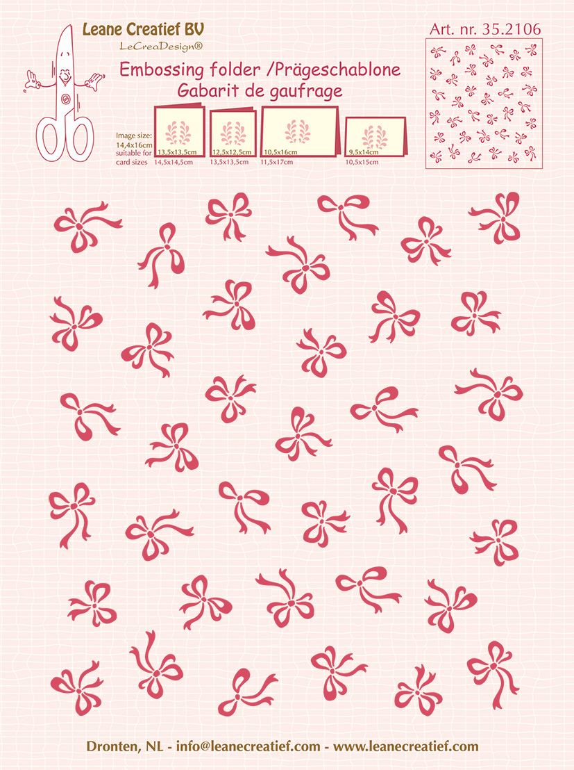 Папка для тиснения "Background Bows" от Leane Creatief