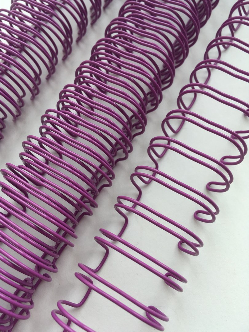 Металлическая пружина для биндера 1,9см цвет Фиолетовый