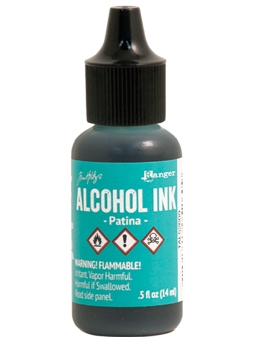 Чернила Alcohol Ink цвет Patina от Tim Holtz