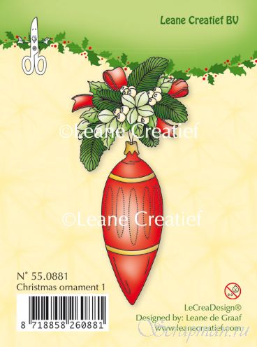 Штамп "Christmas Ornament-1" от Leane Creatief