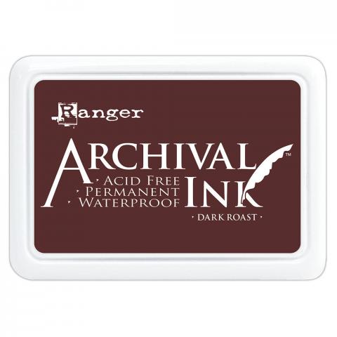 Штемпельная подушечка Темная обжарка "Dark Roast" Archival Ink от Ranger