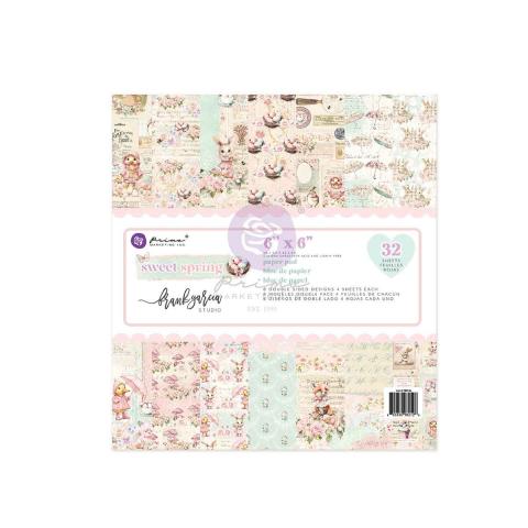 Набор бумаги 15*15см Сладкая весна "Sweet Spring" 16 листов