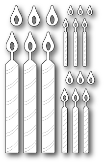 Нож "Make A Wish Candles" от Memory Box от магазина ScrapMan.ru