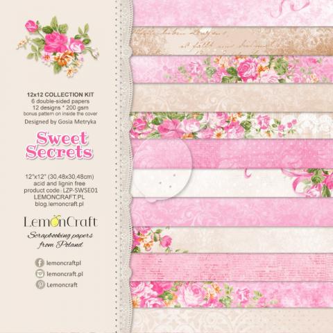 Набор бумаги из коллекции "Sweet Secrets" 6 листов