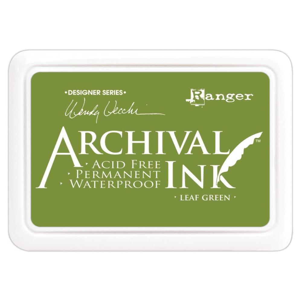 Штемпельная подушечка "Leaf Green" Archival Ink от Ranger