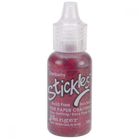 Клей с блестками Stickles Glitter Glue цвет Клюква (Cranberry) от Ranger