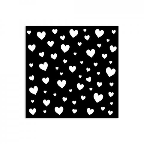 Трафарет Сердечки (Hearts) от Stamperia