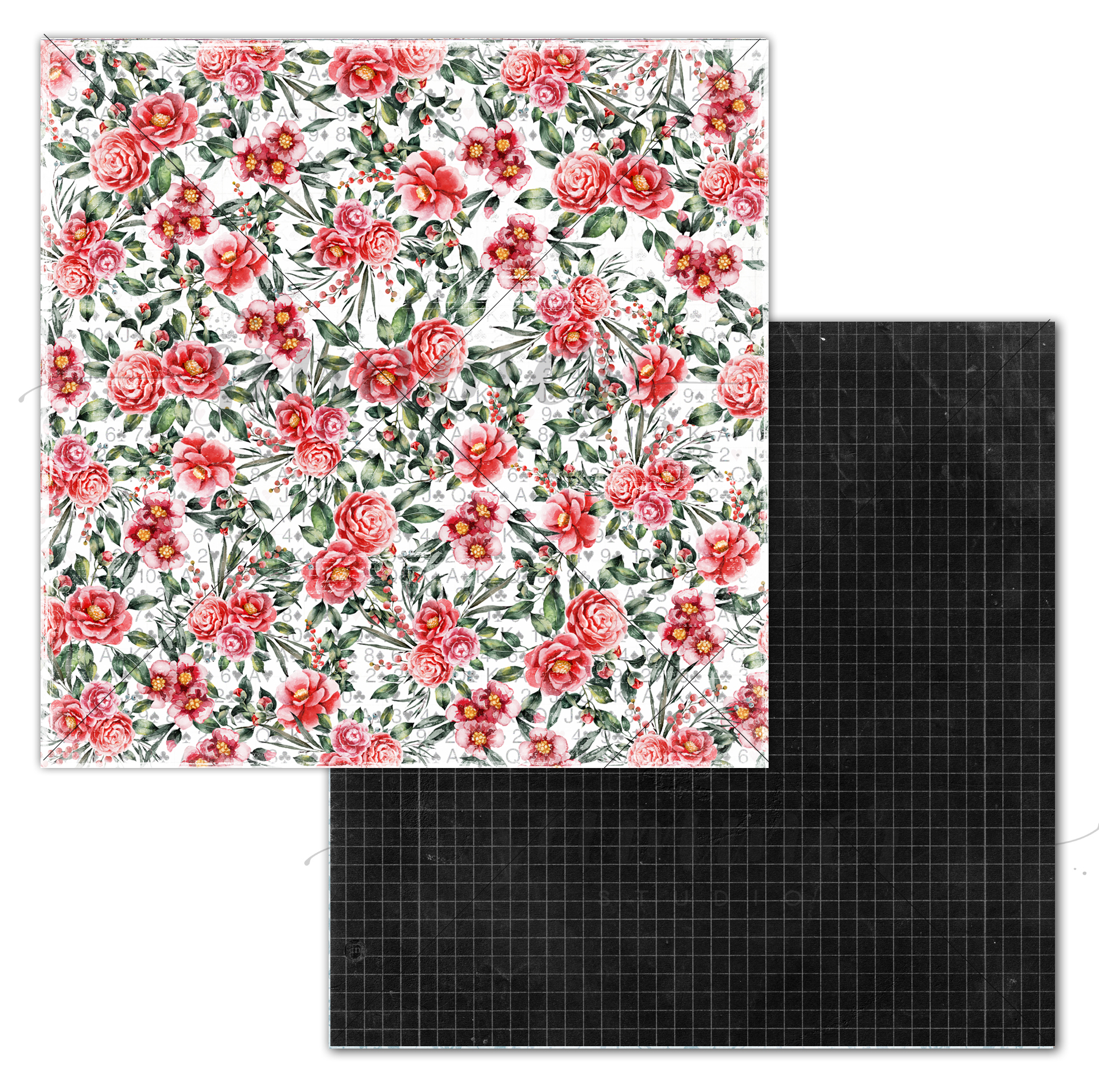 Бумага "Зазеркалье" из коллекции Однажды в сказке