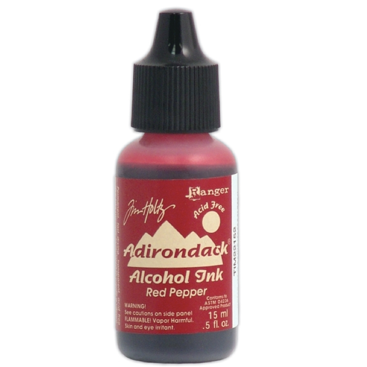 Чернила Alcohol Ink цвет Red Pepper от Tim Holtz