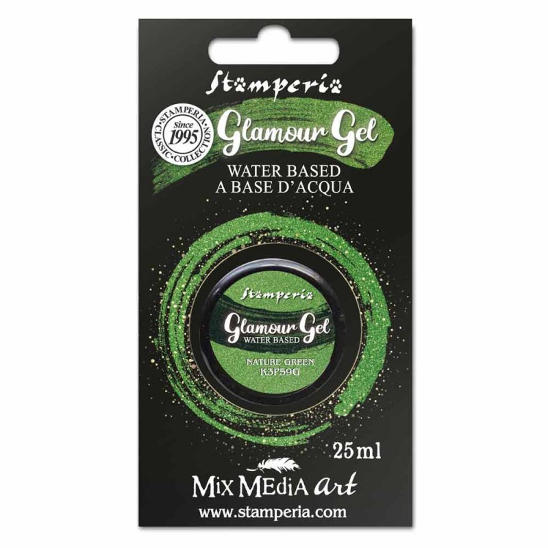 Гель "Glamour Gel" цвет Nature Green от Stamperia