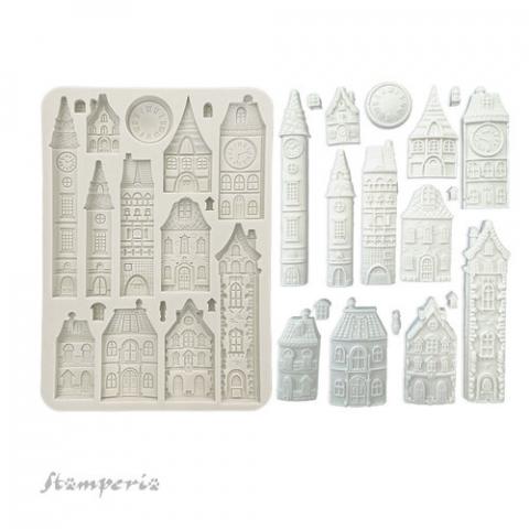 Молд силиконовый Cozy Houses Stamperia 