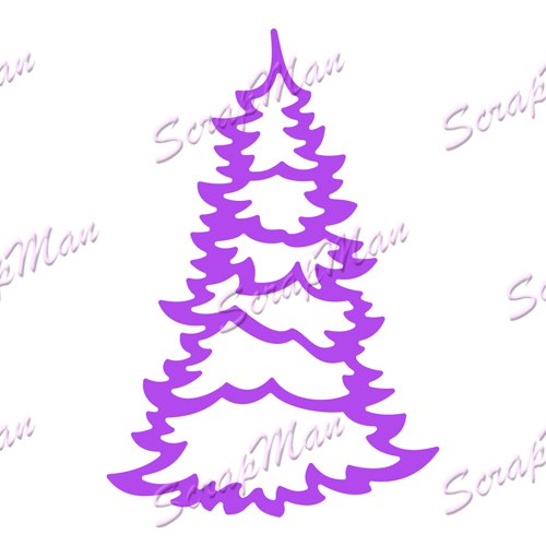Нож для вырубки "Christmas Tree" (Новогодняя елка) от ScrapMan