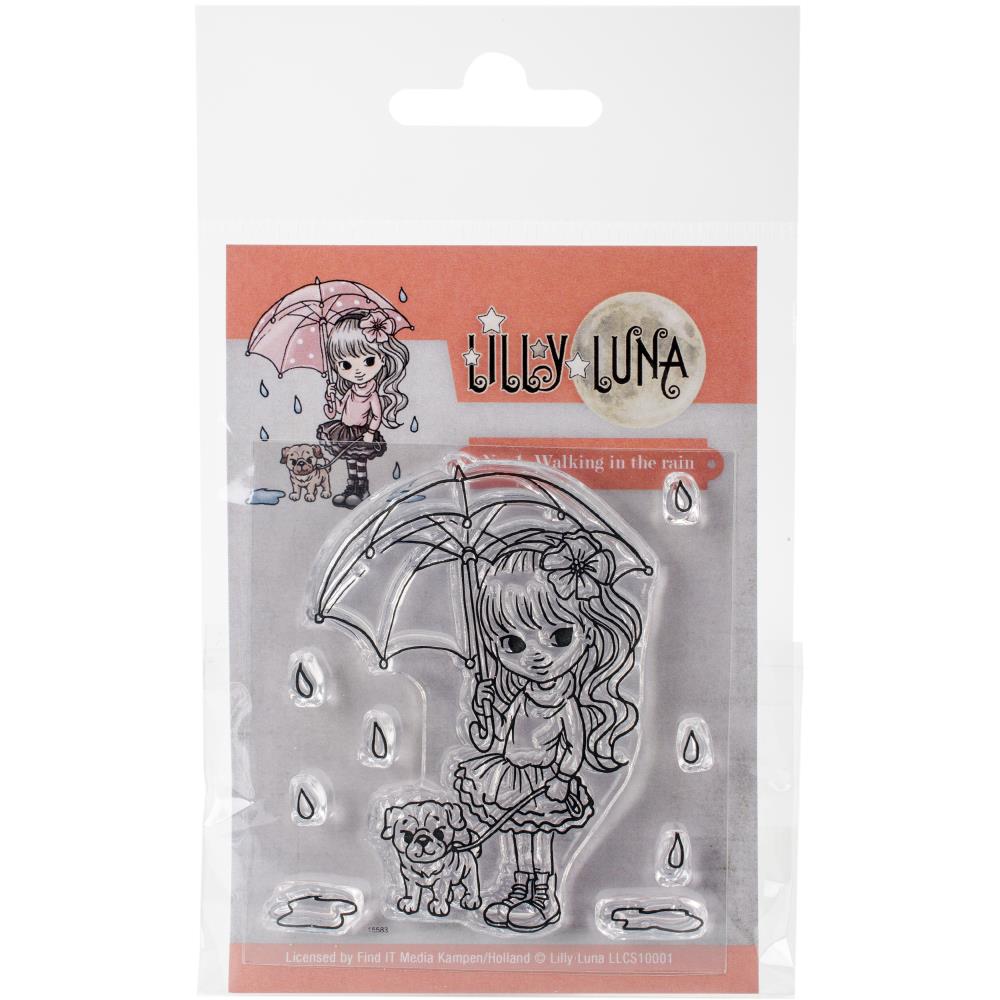 Штамп "Walking In The Rain" Lilly Luna
