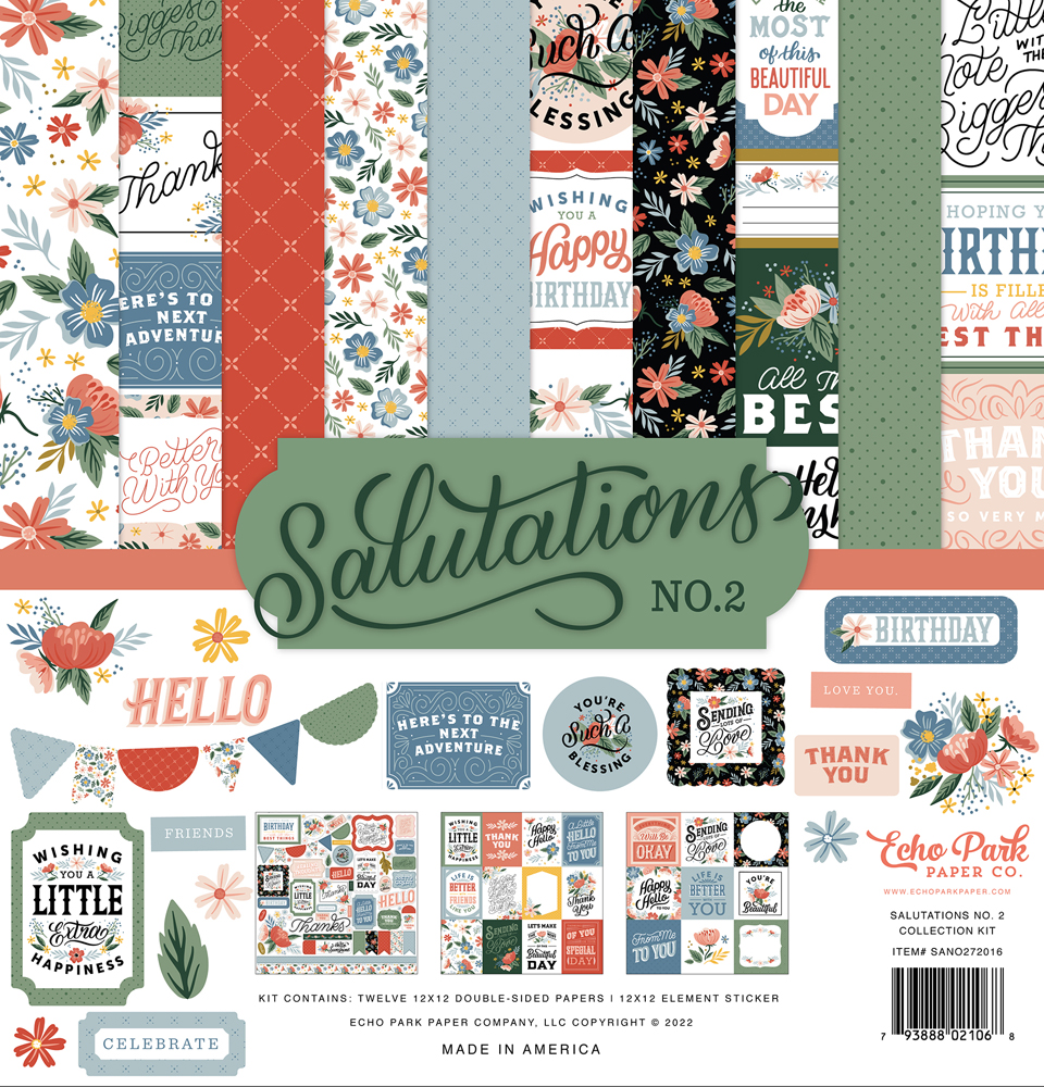 Набор бумаги (KIT) из коллекции "Salutations №2" 
