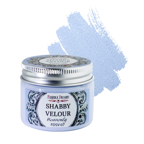 Акриловая краска Shabby Velour, цвет Heavenly (небесный)