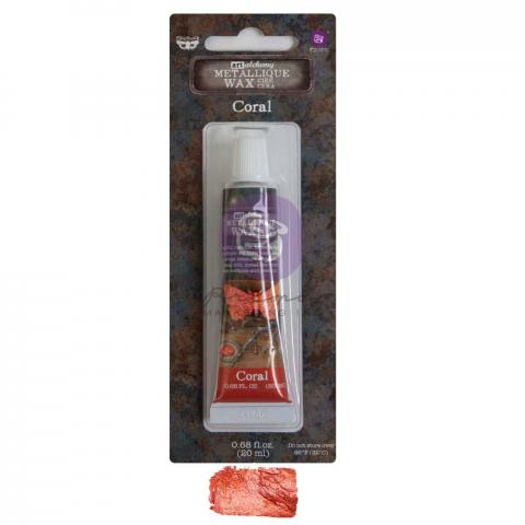 Восковая паста Art Alchemy Metallique Wax - "Coral" 20мл от Prima Marketing