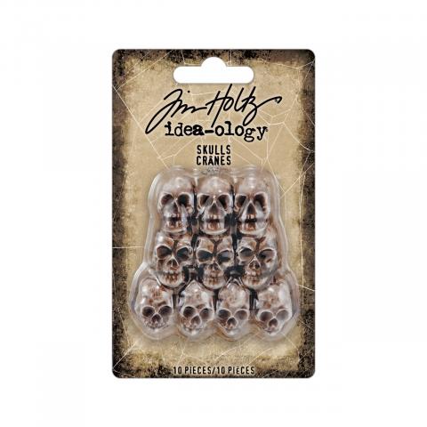 Набор мини черепов Idea-ology Skulls 10 штук от Tim Holtz