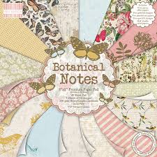 Набор бумаги "Botanical Notes" 16 листов от магазина ScrapMan.ru