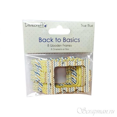 Набор деревянных рамок из коллекции Back To Basics True Blue