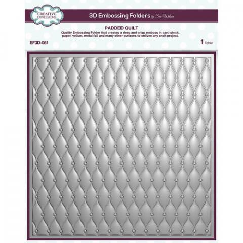 Большая папка для тиснения 20*20см "Padded Quilt" от Creative Expressions